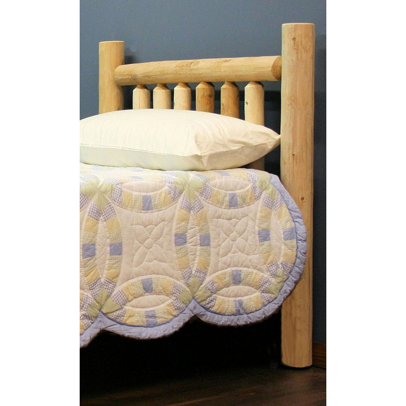 Dorfman Solid Wood Headboard, Light Honey Finish, Twin