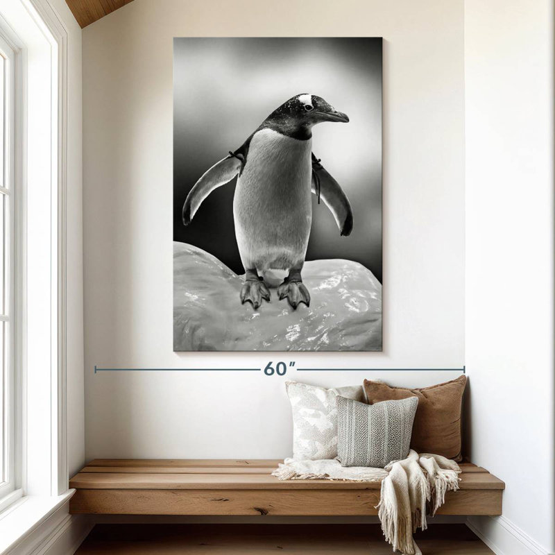 Pingouin glacé, H 51 po x l 34 po