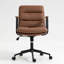 Chaise de bureau Mid-Century ergonomique avec hauteur réglable, fonctions pivotantes et roulantes, tissu respirant pour le confort du bureau à domicile-118088639