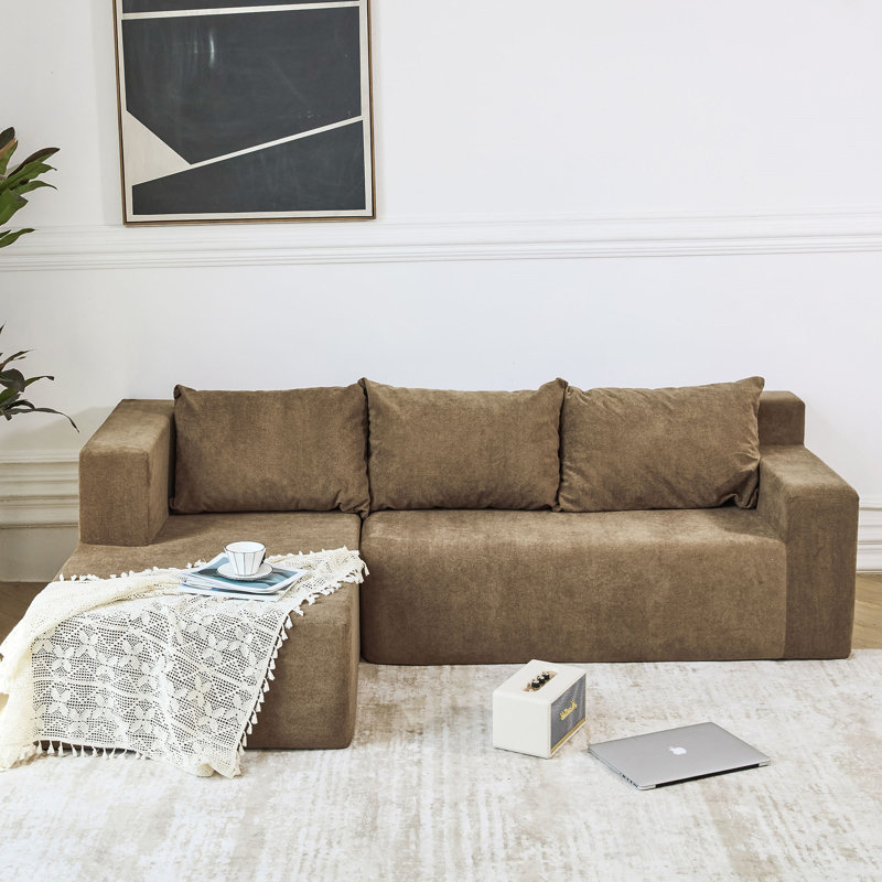 Canapé modulaire Boneless, Polyester kaki