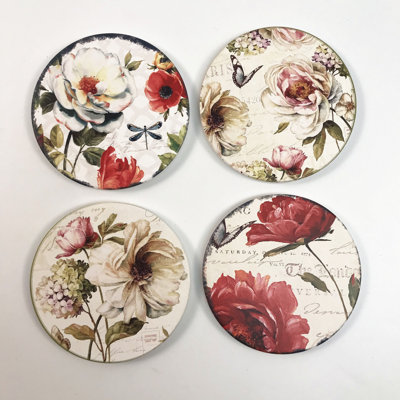 Sous-verre floral