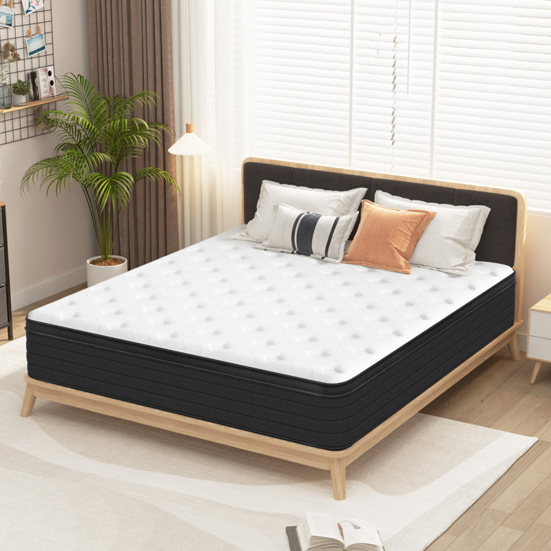 Matelas Matelas à ressorts ensachés hybrides certifiés CertiPUR-US, 12", Très grand lit