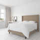 Hanson Upholstered Wingback Bed