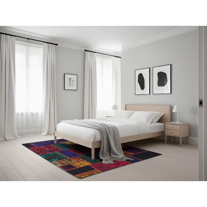Abstract Indoor Rug, Rectangle 5' x 7'