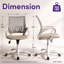 Chaise de bureau ergonomique en filet-119222772-127449466
