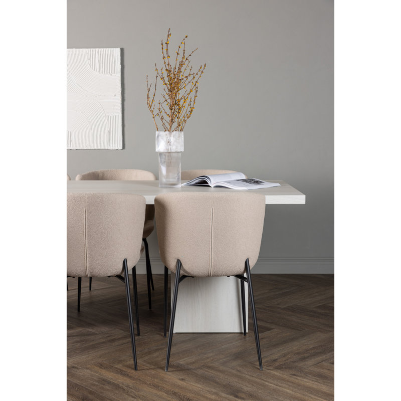 Astra 6 - Person Dining Set, Beige, Beige