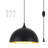 Mehriban 11.8" Wide 1 - Light Plug In Pendant Lights with On/Off Dimmer Switch-902383837