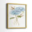 Petite hortensia bleue I - impression encadrée de qualité supérieure - prête à être accrochée - aucun clou requis - aucun clou requis-1635396374-1635396368