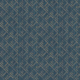 TexStyle Geometric Block Flock Design 33' L x 21" W Metallic/Satin Wallpaper Roll