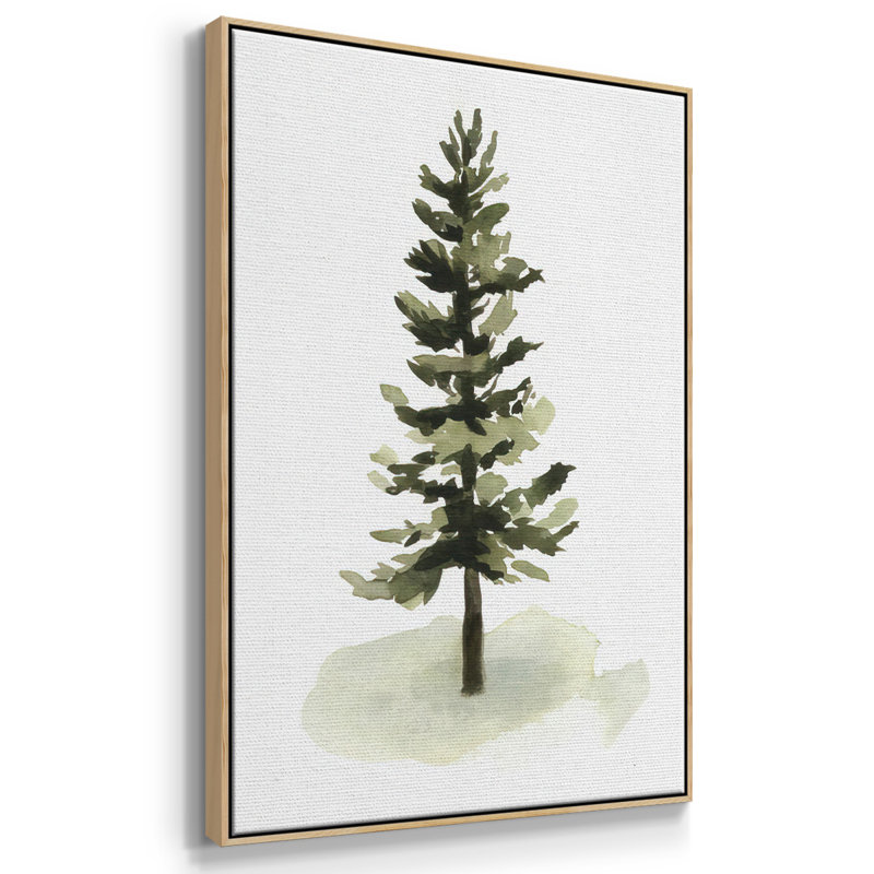 Aquarelle pin II, toile tendue avec cadre