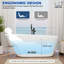 Baignoire de trempage autoportante en acrylique 65 po. X 30 po.
