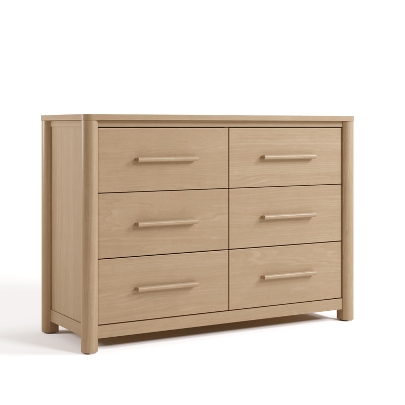 Commode 6 tiroirs Malta, Bois flotté