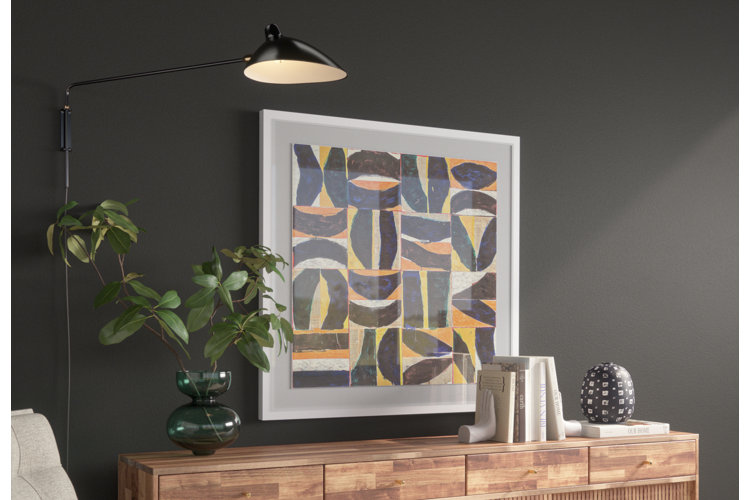 Large abstract artwork.