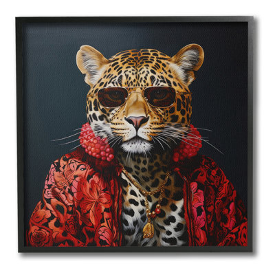 Tendance léopard encadrée par Giclee par Lazar Studio