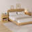21.7'' W 1-Drawer Nightstand with Open Cubby, Fluted Nightstand with Built-In Outlets ( Set of 2 )-144538684