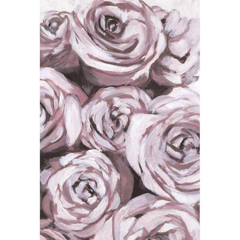 Wrapped Canvas Painting, 91cm H x 61cm W x 3.81cm D, Light Pink
