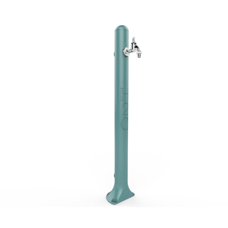 Outdoor Acrylic Weather Resistant Column Fountain, Turquoise, 100cm H x 13cm W x 18cm D