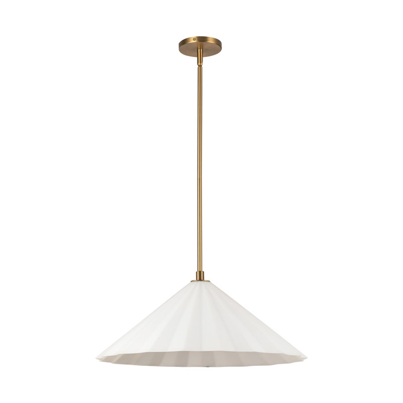 Luminaire suspendu moderne 14-en-1 Yuridia, Laiton vieilli, H 8,25 po x l 20,50 po x P 20,50 po