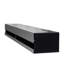 Meuble télé 80 po avec lumières à DEL et ensemble de rangement spacieux, unité murale noire 20 couleurs, Flair Group contemporain