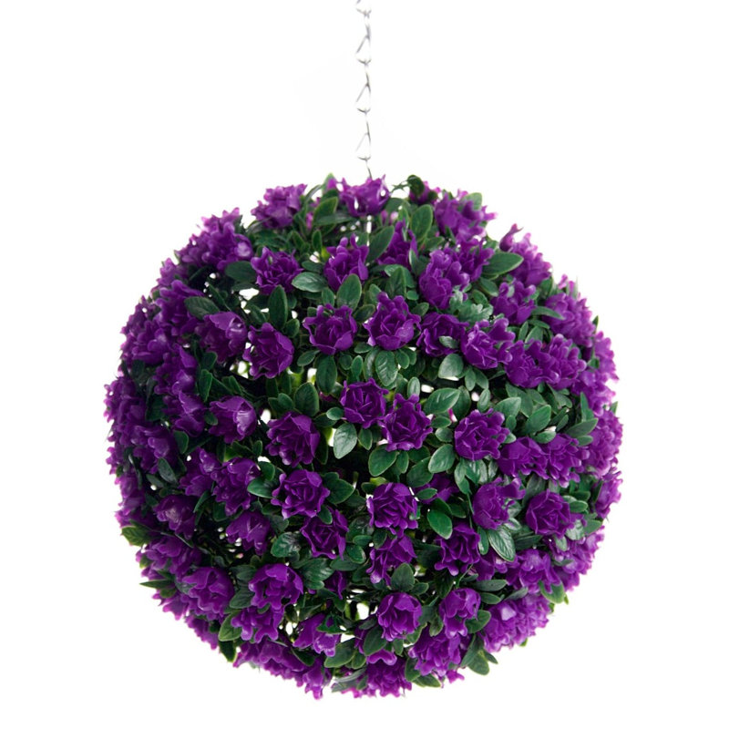 Faux Plant, 23cm H x 23cm W x 23cm D, Purple