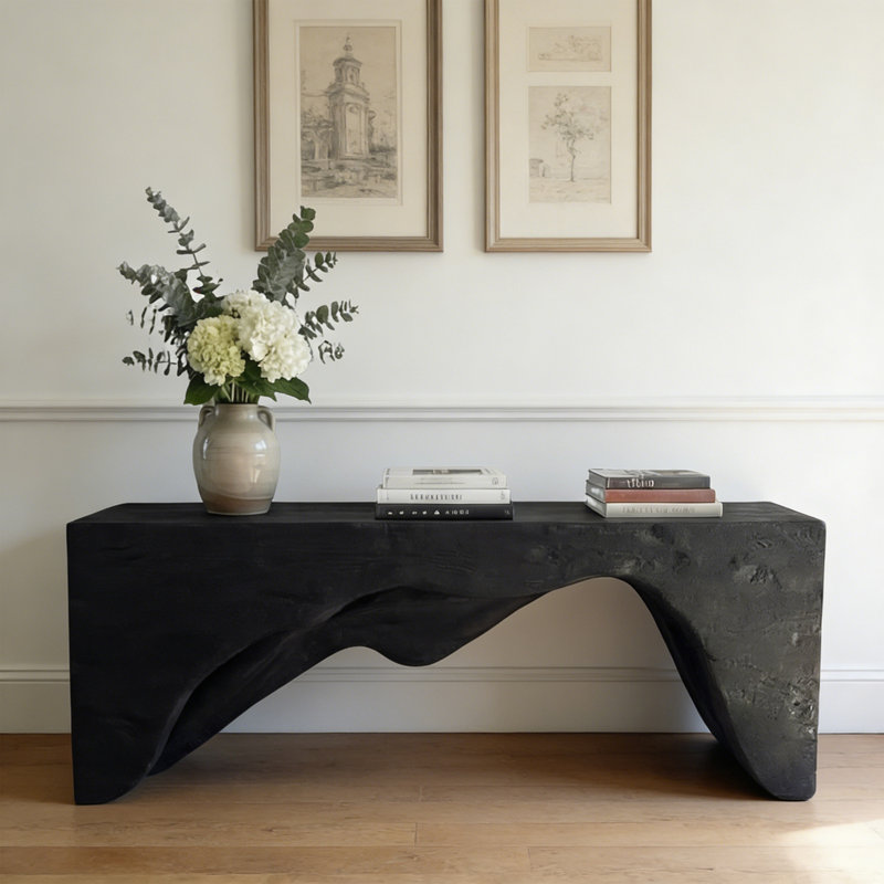 Console en pin massif, H 33,46 po x l 39,37 po x P 12,2 po