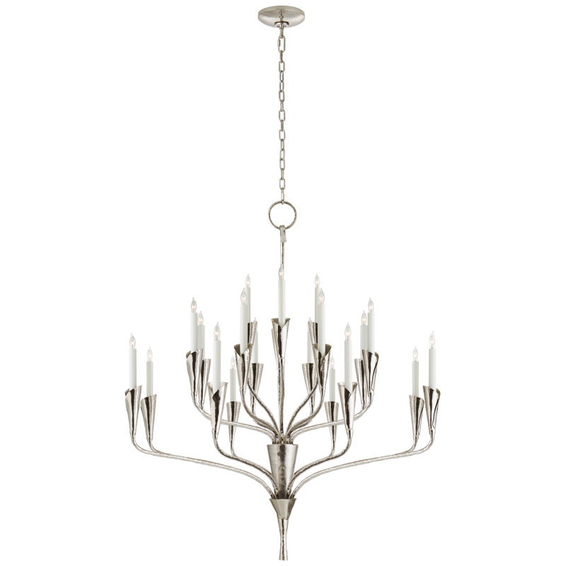 Chapman & Myers Aiden Large Chandelier, Polished Nickel