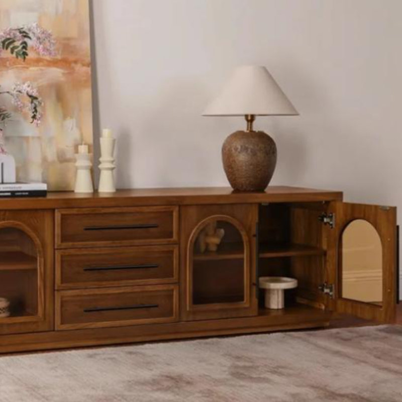Retro and niche design-oriented TV cabinet