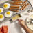 Bella 10 X 20 In Ceramic Griddle, Oatmilk