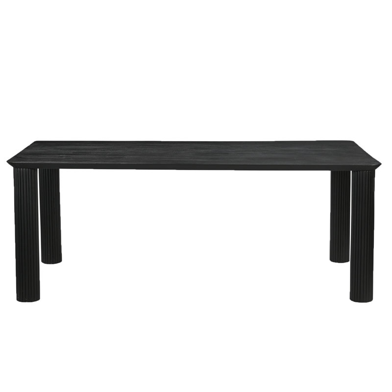 Table de salle à manger Woburn, Noir, 29.5"H x 59"L x 39.5"W