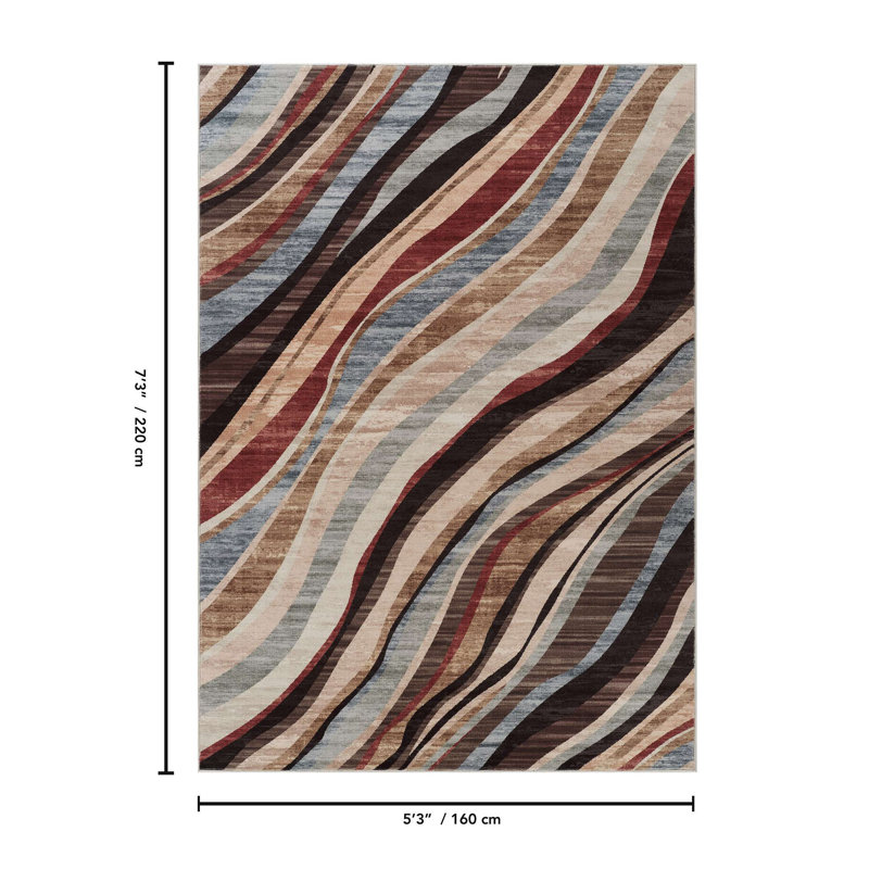 Jewel Multi Area Rug, Rectangle 5'3" x 7'3"