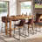 63" Solid Wood Bar Table,