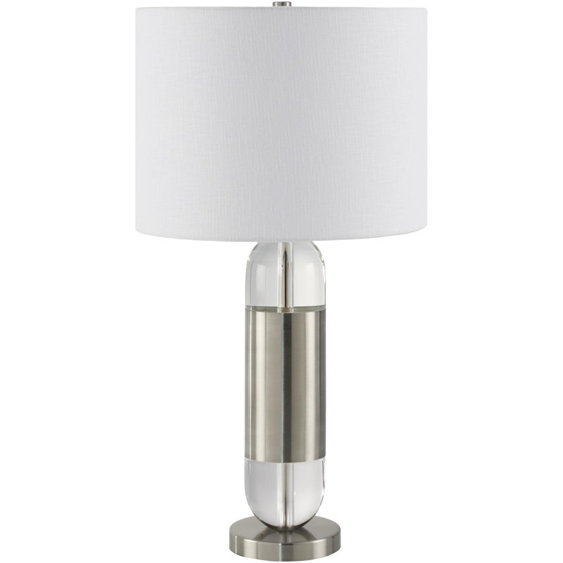 Kamastable Lamp, White, Silver