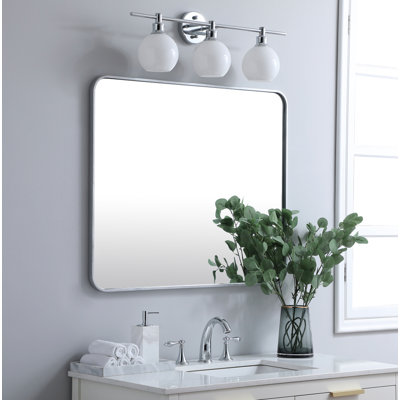 Sabine Metal Rounded Rectangle Wall Mirror
