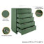 Commode 38 "en vert sauge Granville (5 tiroirs)-972194681