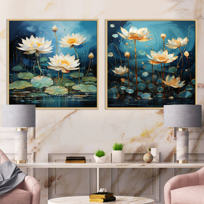 Fantaisie aquatique surréel sur lotus