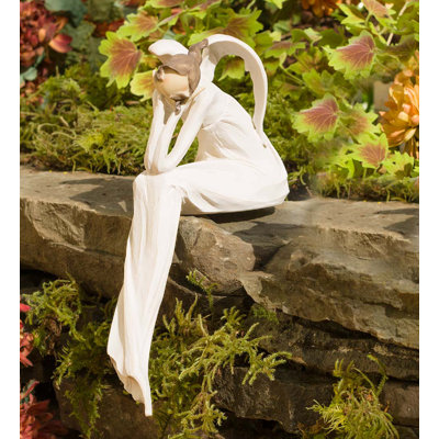 Statue de jardin ange qui pense