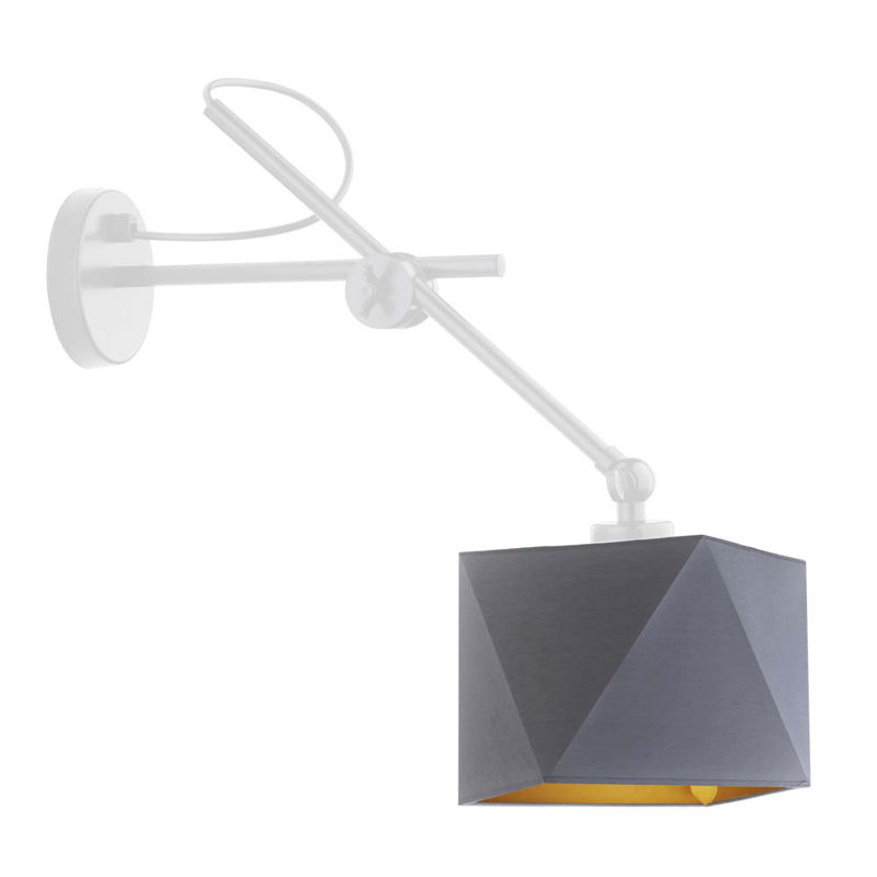 Tabarez Steel Swing Arm Sconce, Grey