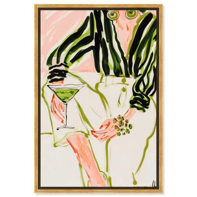 Glam Martini Canvas Boho Colorful Wall Art by Art Remedy