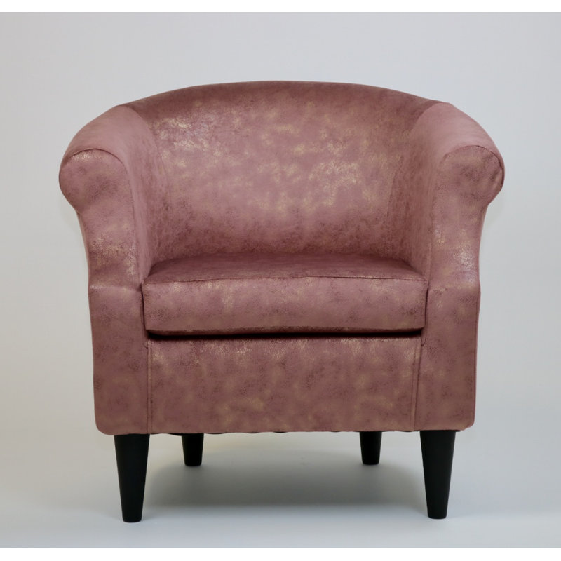 Fauteuil club de 30,5 po Aguiniga, Polyester sirène rouge