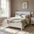 Modern Solid Wood Platform Bed with Tapered Legs, Easy Assembly, Elegant & Durable Design-1036869550-1036869545