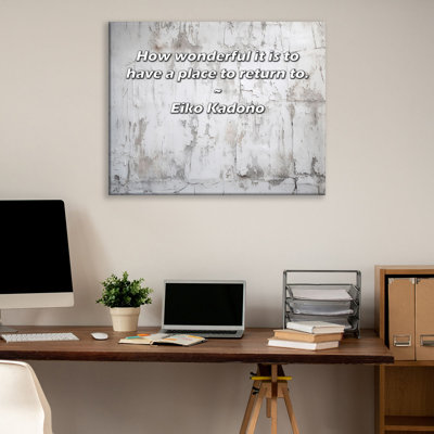 Toile tendue Arty Quote par Eiko Kadono