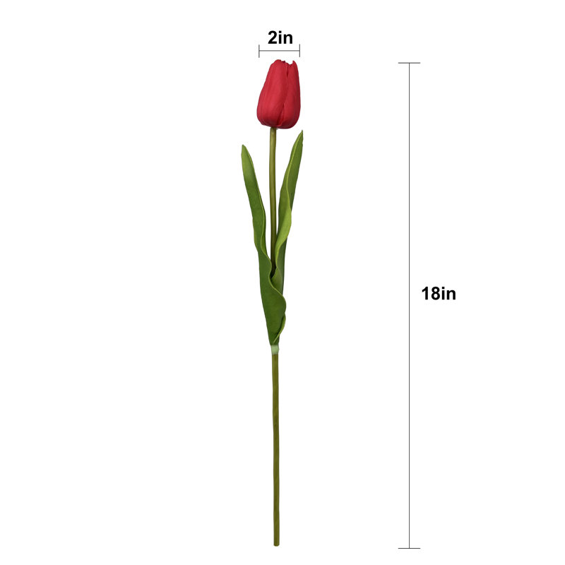 Tiges de tulipe Real Touch, Rouge