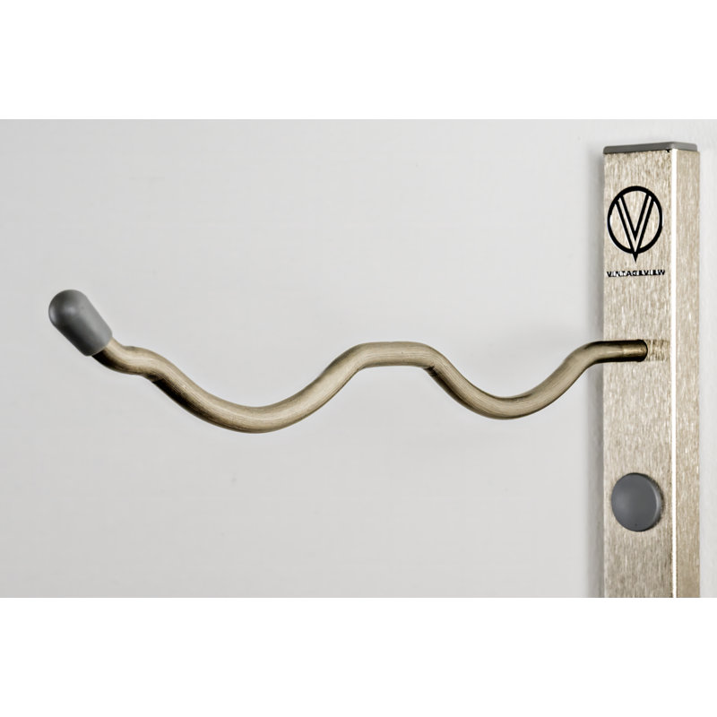 Ensemble de porte-bouteilles mural en nickel brossé Indurial 144 bouteilles - 84 po, Nickel brossé