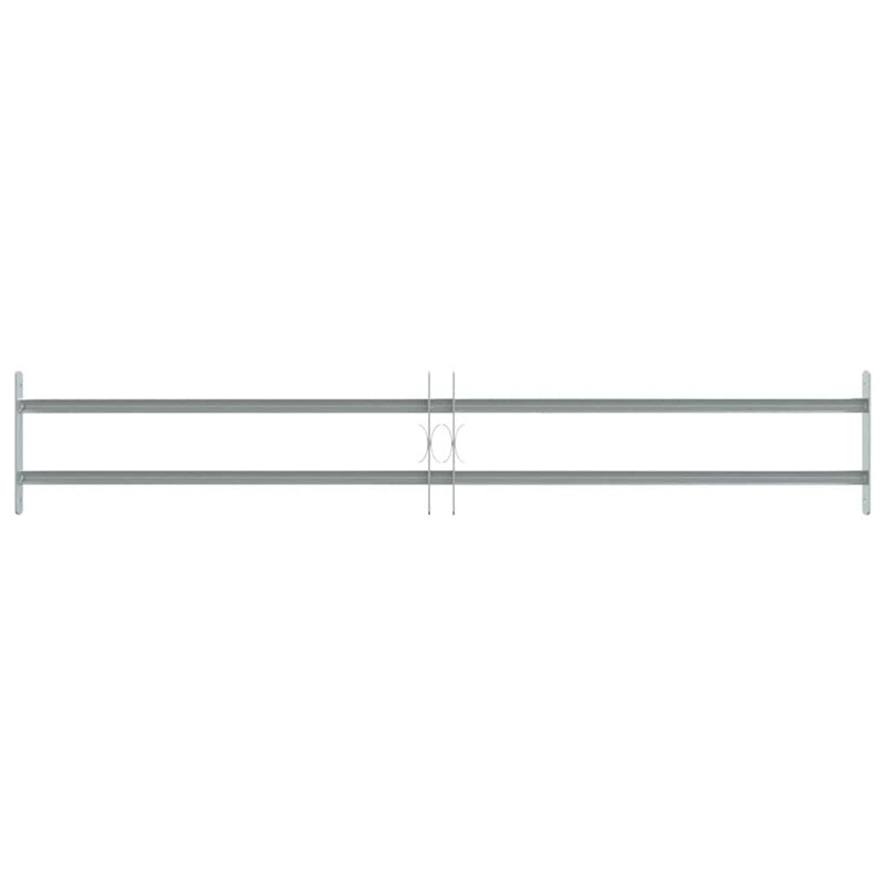 Grille de sécurité réglable pour fenêtres, 2 barres transversales de 39,4 po à 59,1 po