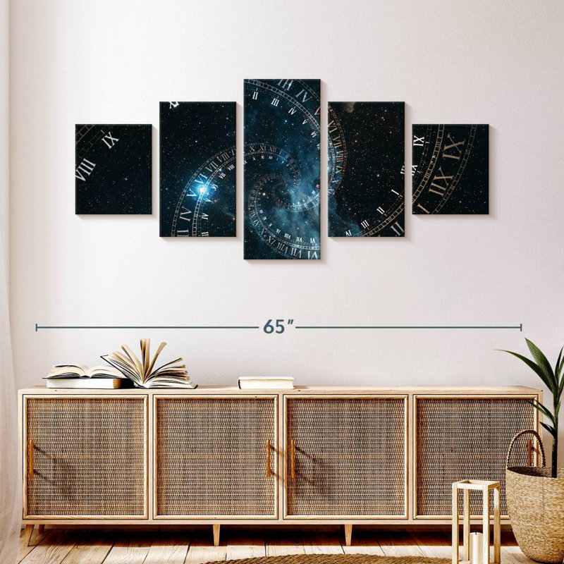 Temps dans l'espace, H 24 po x l 55 po