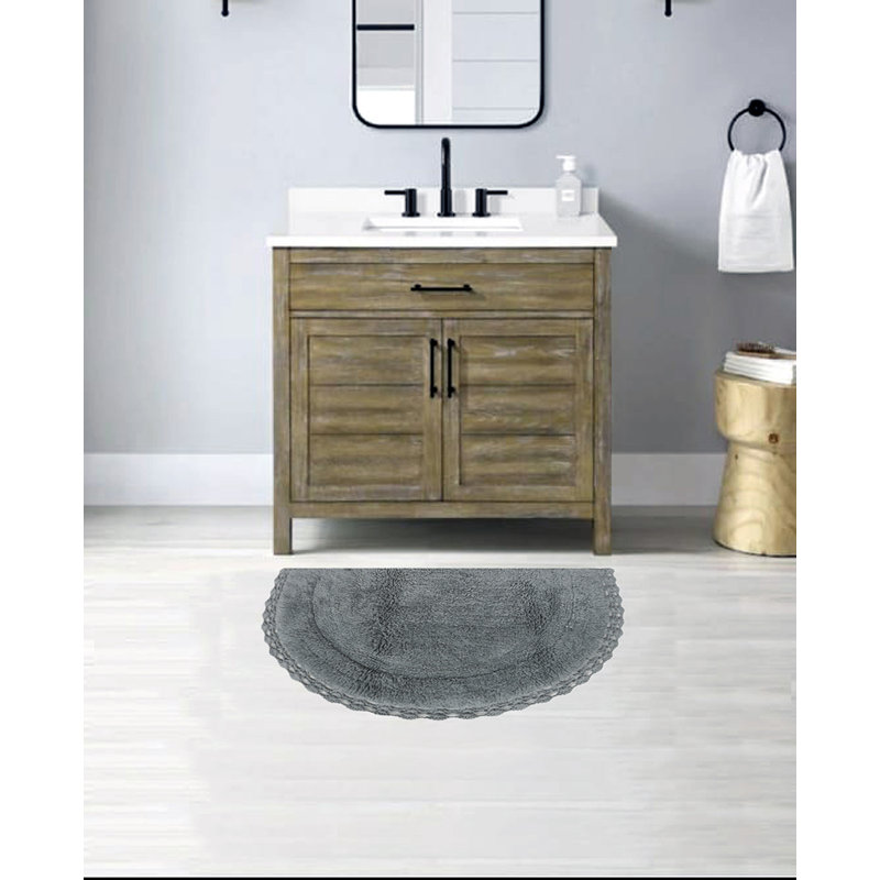 Tapis pour salle de bain Sasuke, Gris