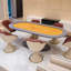 Table de poker 102,36 "ovale 8 joueurs Texas Hold'em