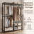 Freestanding Clothes Rack, Wardrobe Closet, Heavy-Duty Metal Clothing Racks-1892526525