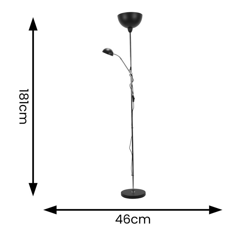 Dabir 181cm Matte Traditional Floor Lamp