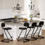 Tabouret de comptoir rembourré avec structure en métal-701762166-701762165